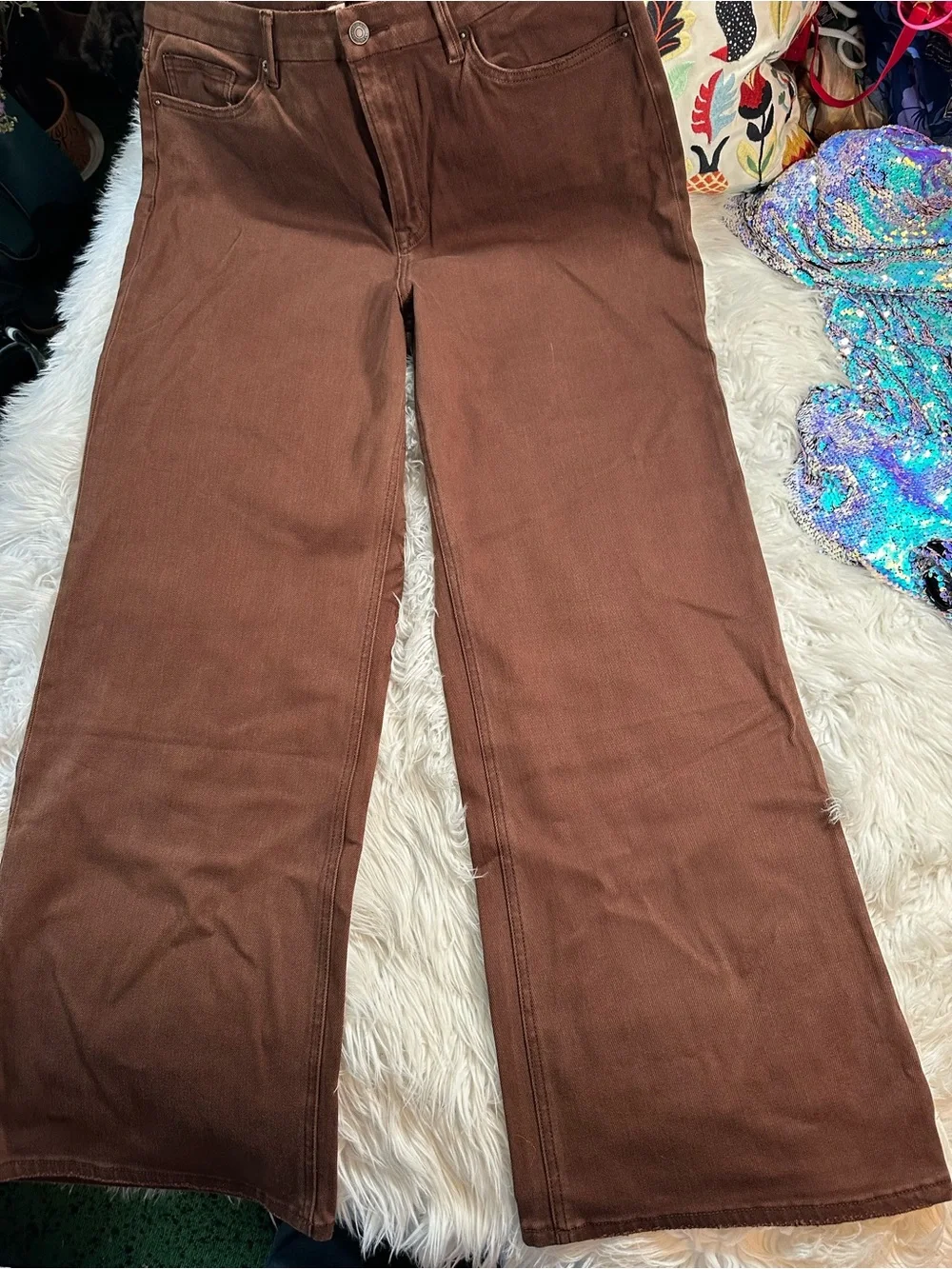 Mica Los Angeles • Chocolate Brown Straight Leg Jeans
